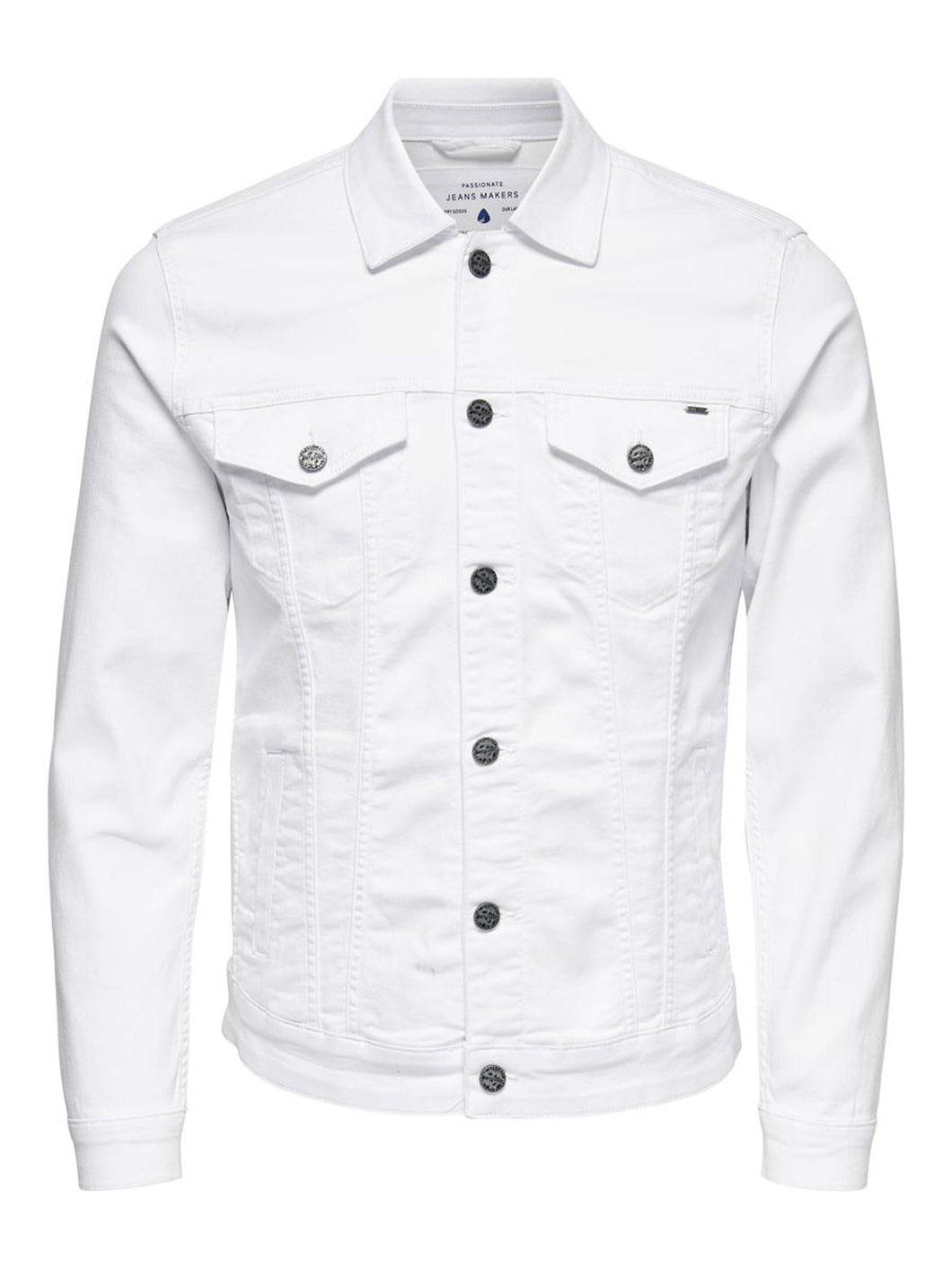 SHORT DENIM JACKET - WHITE