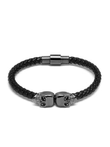 Black Nappa Leather / Twin Bracelet