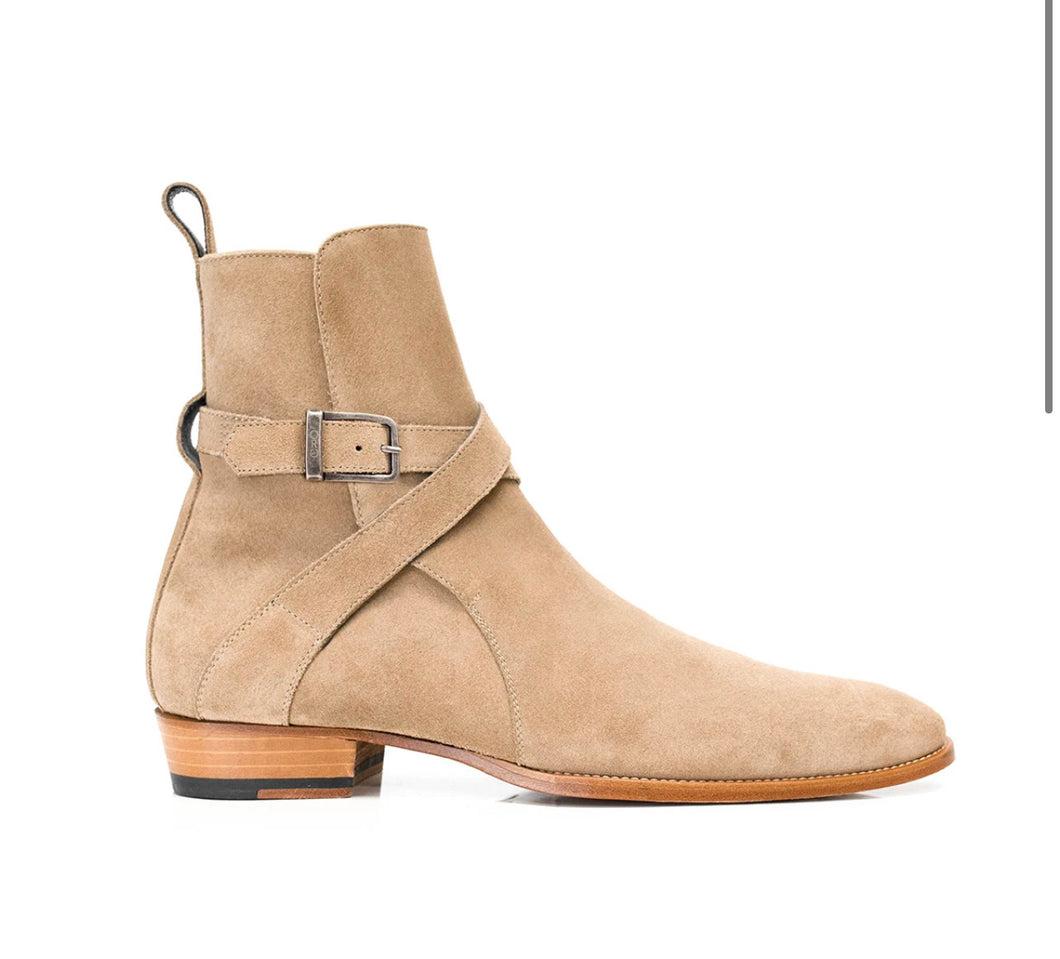 THE BEIGE KRIS JODHPUR BOOTS