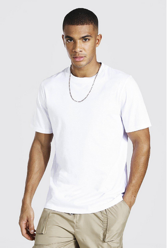 WHITE BASIC CREW NECK T-SHIRT