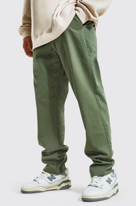 RELAXED FIT CHINO TROUSERS