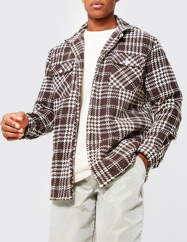 HEAVY WEIGHT CHECK BORG LINED OVERSHIRT