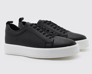 MATTE FAUX LEATHER SMART TRAINER