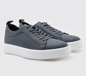 MATTE FAUX LEATHER SMART TRAINER