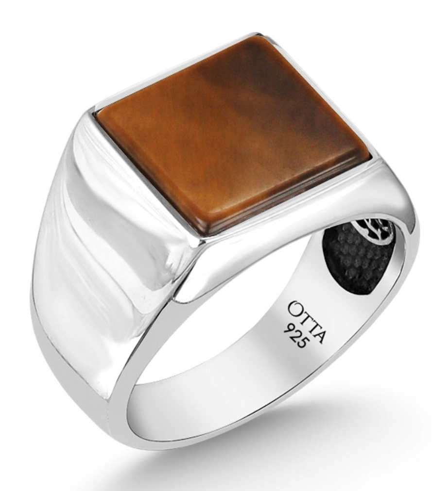 Classic Casual Square Silver Ring