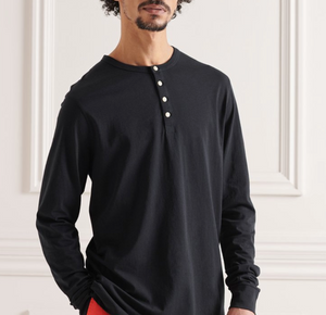 Lightweight Essential Henley Top