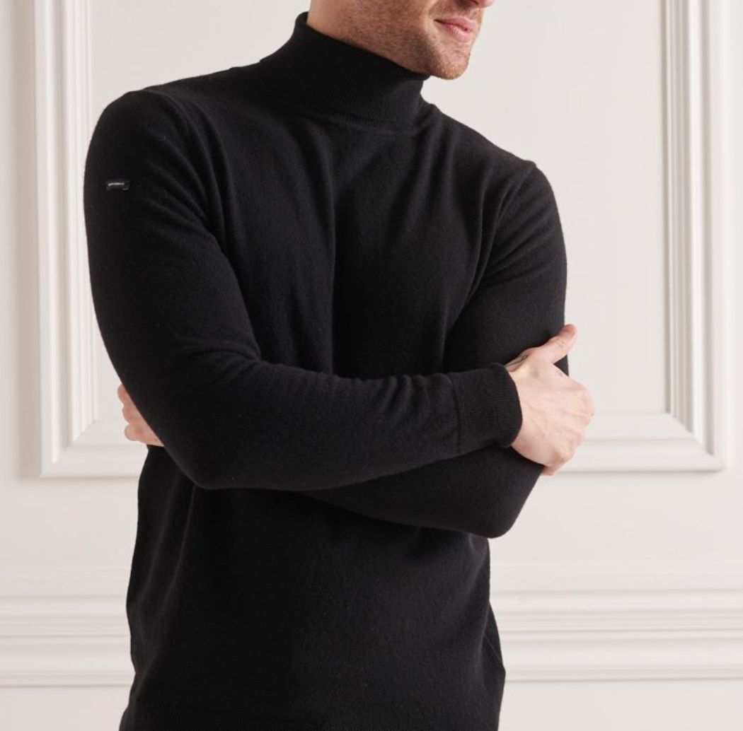 Lambswool Roll Neck Jumper