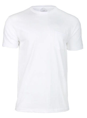 White Pocket Crew Tee