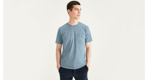 Men's Slim Fit Pocket Tee With Graphic